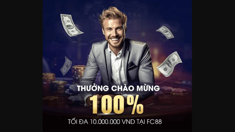 FCB8 thưởng nạp lần đầu lên đến 100% cho người chơi